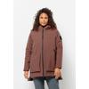 Winterjacke JACK WOLFSKIN "LUISENPLATZ JKT W", Damen, Gr. XS (34), braun (wild, ginger), 1. OBERSTOFF 100% POLYESTER 2. OBERSTOFF 75% POLYAMID, 25% ELASTHAN FUTTER 100% POLYESTER FÜLLUNG 100% POLYESTER, Jacken