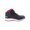 Wanderschuh JACK WOLFSKIN "WOODLAND TEXAPORE MID VC K", Gr. UK 2 - EU 34, Normalschaft, bunt (schwarz, blau, pink), Main Material Second Material Lining Sole, Schuhe