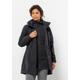 3-in-1-Funktionsmantel JACK WOLFSKIN "OTTAWA COAT" Gr. M (38/40), schwarz (black) Damen Mäntel Sportjacken