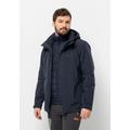 3-in-1-Funktionsjacke JACK WOLFSKIN "BERGLAND 3IN1 JKT M" Gr. M (50), blau (night, blue) Herren Jacken Übergangsjacken