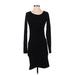 Leith Casual Dress - Bodycon: Black Solid Dresses - Women's Size Small