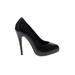 Kathryn Amberleigh Heels: Black Snake Print Shoes - Women's Size 7