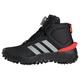 adidas Fortatrail Shoes Kids BOA Schuhe-Hoch, core Black/Silver met./Bright red, 38 EU