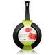 WECOOK! Ecogreen Frying Pan 30 cm, Non-Stick Coating Xylan Plus Ecological PFOA-Free, Pressed Aluminium, 3 mm Thick, Vitro Ceramic, Gas, Dishwasher