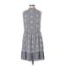 Shoshanna Casual Dress - A-Line Mock Sleeveless: Blue Dresses - Women's Size 0