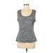 Bally Total Fitness Active Tank Top: Gray Activewear - Women's Size Medium