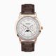 Sekonda Sekonda Armstrong Moon Phase Men’s Watch | Rose Gold Alloy Case & Brown Leather Strap with Silver Dial | 30148