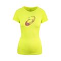 Asics Motion Dry Womens Yellow Top - Size X-Small