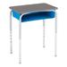 Learniture Adjustable Height Open Front School Student Desk w/ Plastic Book Box Laminate/Metal | 30 H x 24 W x 18 D in | Wayfair LNT-OFD-CS-SV-SB