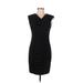 Komarov Casual Dress - Sheath Cowl Neck Sleeveless: Black Solid Dresses - Women's Size Medium