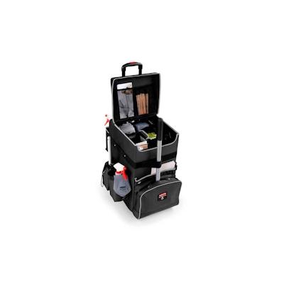 Rubbermaid Quick Cart L | Kompakter robuster wendiger Reinigungstrolley | HxBxT 63,5x36,3x42cm | Anthrazit von PROREGAL Image