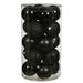 The Holiday Aisle® Holiday Décor Ball Ornament Plastic in Black | 1.6 H x 1.6 W x 1.6 D in | Wayfair HLDY2927 32573744