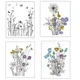Wildflowers | Butterflies Clear Stamps For DIY Scrapbooking Decorative Card making Craft Fun