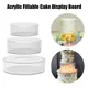 New Clear Acrylic Fillable Cake Display Board Cake Edge Smoother Scraper Decor Baking Tools Acrylic