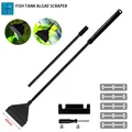 Aquarium fish tank algae remover stainless steel blade aquatic aquatic plant grass cleaning