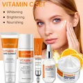 JoyPretty Vitamin C Whitening Skin Care Set Glutathione Face Cream Emulsions Serum Skin Whitener