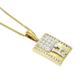 stunning 0.27Ct Diamond Initial H 9Ct Yellow Gold Pendant & 20