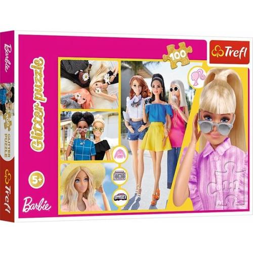 Puzzle 100 Glitter - Barbie - Trefl