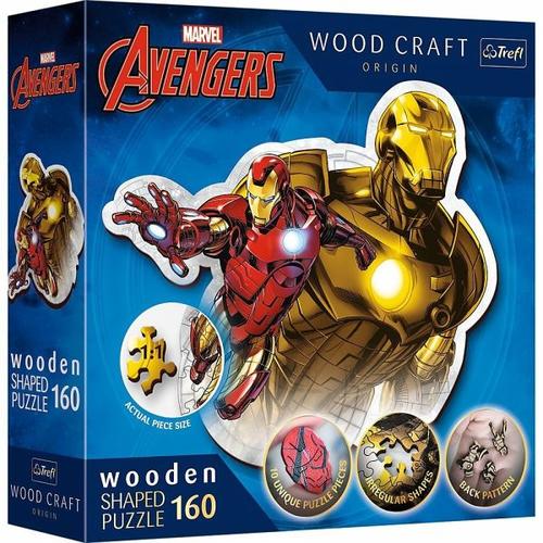 Holz Puzzle 160 Marvel Avengers - Ironman's Flug - Trefl