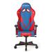DXRacer Adjustable Reclining Faux Leather Swiveling PC & Racing Game Chair Faux Leather in Red/Blue | 55.1 H x 23 W x 20 D in | Wayfair OH/G001/BR
