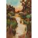 Winston Porter Ilyse Well Worn Path On Canvas by Liz Jardine Print Canvas in Brown/Green | 18 H x 12 W x 1.25 D in | Wayfair