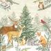 Millwood Pines Beldibi Woodland Winter by Deb Strain Canvas in Green | 12 H x 12 W x 1.25 D in | Wayfair 9E523212835C4788B872CC960C35A6BC