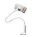 Universal Cell Phone Holder Lazy Bracket Mobile Phone Stand Flexible Gooseneck Long Arm Clip for Smartphone or Tablet Devices (White)