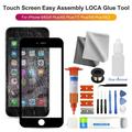 Anvazise Touch Screen Easy Assembly LOCA Glue Tool Tempered Glass Front Glass Screen Repair Kit Spare Parts for iPhone 6/6S/6 Plus/6S Plus/7/7 Plus/8/8 Plus/SE2 Black for iPhone 7 Plus