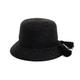 Black Straw Cloche Hat For Women Small Justine Hats