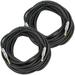 2X 6 FT 1/4 to 1/4 Pro Audio PA DJ Sound Amplifier AMP to Speaker Cable Cord