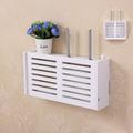 No Drill Cable Router Storage Box Shelf Wall Hangings Bracket Cable Organizer