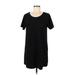 The Impeccable Pig Casual Dress - Shift: Black Solid Dresses - Women's Size Medium