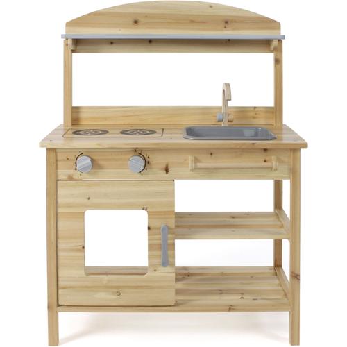 „Outdoor-Spielküche CHIC2000 „“Holzspielzeug, Spiel-Matschküche““ Spielküchen beige (natur) Kinder Kinderküchen Zubehör mit Sound“