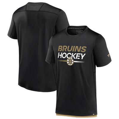 Boston Bruins Fanatics Branded Authentic Pro Kurzarm-Tech-T-Shirt – Herren Image