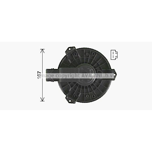 AVA QUALITY COOLING Innenraumgebläse Ø165mm 165mm für HONDA 79310TA0A01 79310STKA41 HD8327