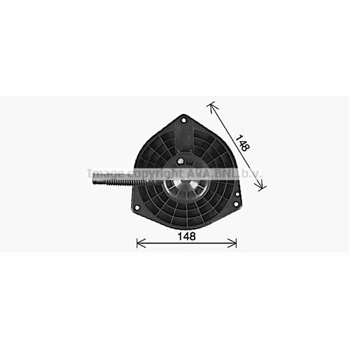 AVA QUALITY COOLING Innenraumgebläse Ø140mm 140mm für MITSUBISHI PEUGEOT CITROËN CSA431D214 6441CC CSA431D227 PE8428