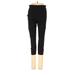 Athleta Leggings Skinny Leg Cropped: Black Polka Dots Bottoms - Women's Size Small