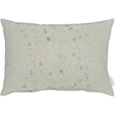 Dekokissen APELT "6301" Gr. 1, grau (goldfarben, taupe, gemustert), B:35cm H:5cm L:50cm, Dekokissen_Sitzkissen_Kissenhüllen Image