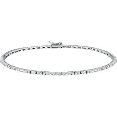 Live Diamond - Armband 375er Weißgold, recycelt Armbänder & Armreife 1 ct Damen