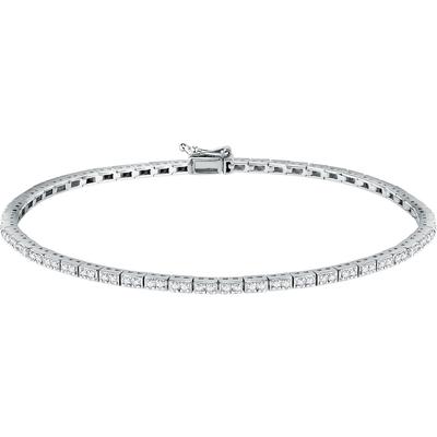 Live Diamond - Armband 375er Weißgold, recycelt Armbänder & Armreife 1 ct Damen