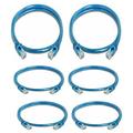 5 Core Cat 6 Ethernet Cable 3 ft 10Gbps Network Patch Cord High Speed LAN Cable ET 3FT BLU 6 Pack, Copper in Blue | 2 H x 8.5 W x 9.5 D in | Wayfair