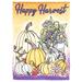 Dicksons Inc Happy Harvest Polyester 2-Sided Polyester 18 x 13 in. Garden Flag in Indigo/Orange/Yellow | 18 H x 13 W in | Wayfair M080228