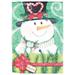Dicksons Inc Snowman Believe 2-Sided Polyester Flag | 44 H x 30 W in | Wayfair M070243