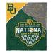 Northwest Baylor Bears 2021 National Men's Basketball Champions Silk Touch Throw Polyester in Gray/Green | 60 H x 50 W in | Wayfair