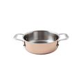 Paderno 15609-20 Copper Series 15600 2 3/8 qt Round Casserole Dish - Aluminum/Copper/Stainless Steel