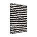 Ebern Designs Leyver Simple Black Zigzag Pattern On Canvas by X1 Brand Print Canvas, Cotton in White | 47 H x 30 W x 2 D in | Wayfair