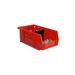 Rebrilliant Hook on Bins Plastic Storage Bin Plastic in Red | 3 H x 4 W x 7 D in | Wayfair EC328790E3A24B1CAA17E088EC4ADF74