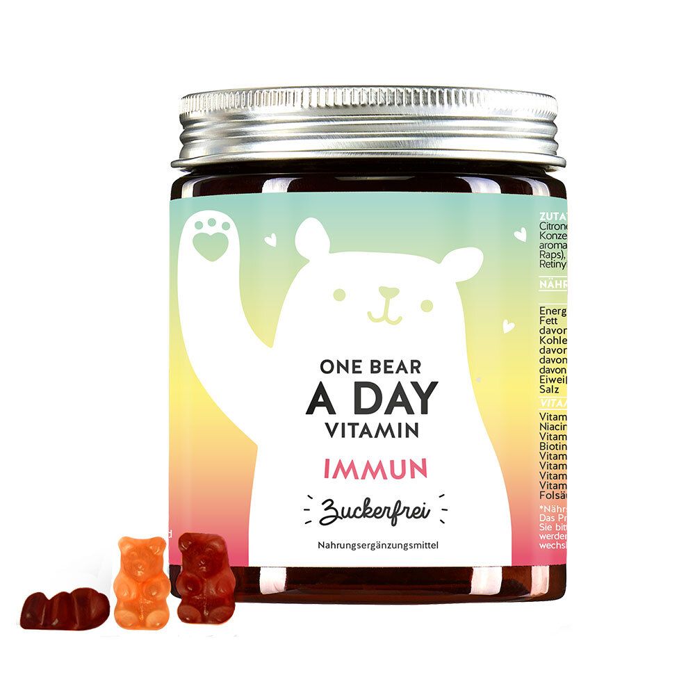 One Bear a Day Vitamin Immun Boost mit C & D // 90 St Bonbons
