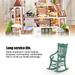 Simulation Chair Toy Simulation Furniture Toy Dollhouse Part Mini Furniture Toy Dollhouse Furniture Dollhouse Simulation Mini Furniture Wooden Blackish Green Chair Play House 1/12