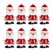 Bestonzon 8pcs in A Pack Santa Claus Clockwork Wind Up Toys Fun Cartoon Toys Wind up Clockwork Toys Party Favors Great Gift for Kids